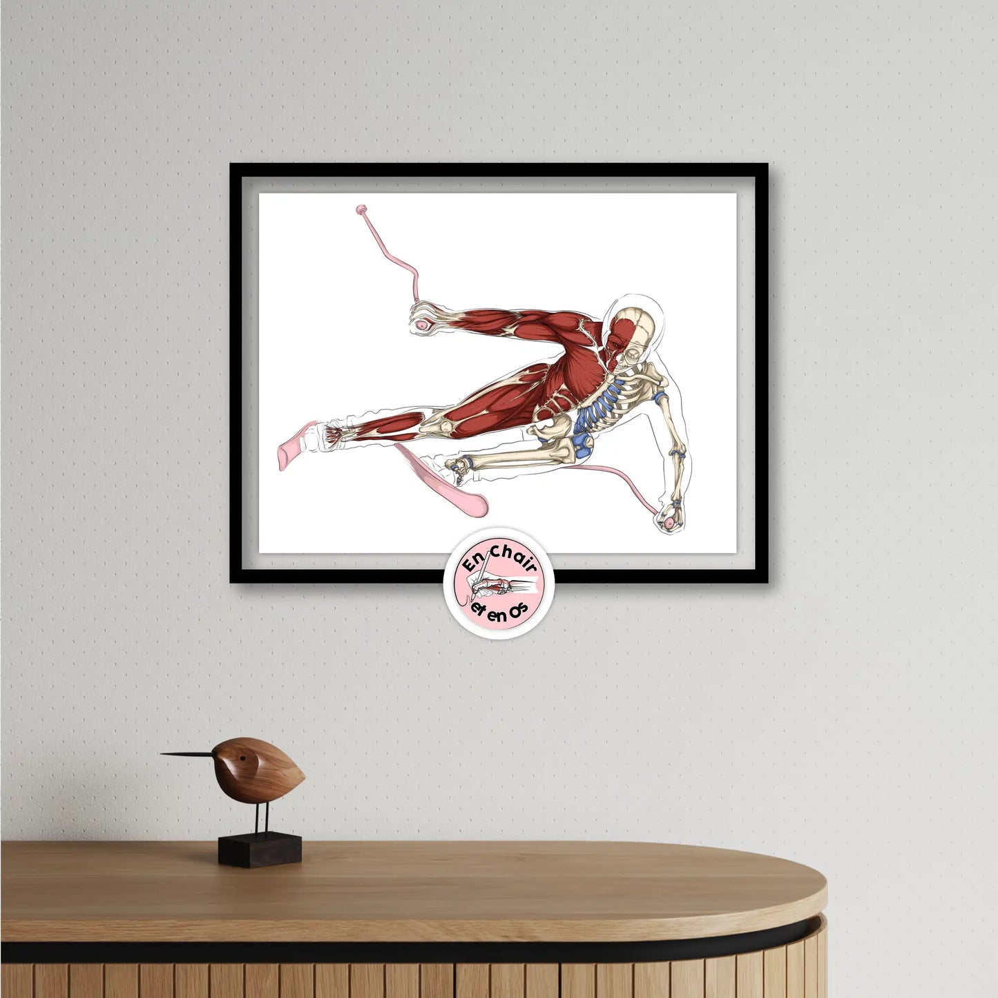 Écorché anatomique du ski alpin - Super-G - Nils Alphand